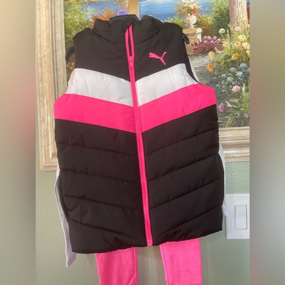 Puma Kids Girls Vest 3 Piece Set Size  XS 5/6 New - Picture 4 of 8